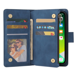 BookCover Wallet Etui voor iPhone 13    Blauw