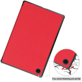 Cover Map Hoes voor Samsung Galaxy Tab A8 10.5  - Rood