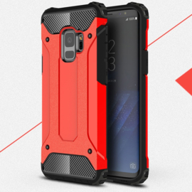 Samsung Galaxy S9 - Hybrid Tough Armor-Case Bescherm-Cover Hoes - Rood