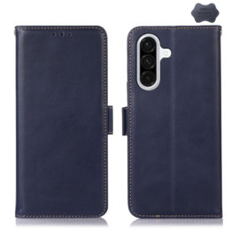 Lederen BoekCover Etui Hoes voor Samsung Galaxy A57  -  Blauw - V1