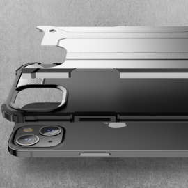 Hybrid Armor-Case Bescherm-Cover Hoes voor iPhone 14   Rood