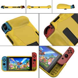 Grip TPU Bescherm Hoes Skin voor Nintendo Switch  -  Geel