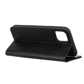 Luxe BookCover Hoes Etui voor iPhone 12 - iPhone 12 Pro     Zwart