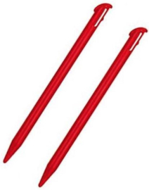 2x Stylus pen voor New Nintendo 3DS.  Rood