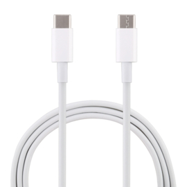 USB C  - USB C Oplader en Data Kabel voor iPhone - iPad  Serie   100cm.  Wit