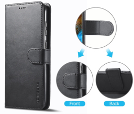 Luxe BoekCover Etui Hoes Map  voor Samsung Galaxy S24 - S25   -  Zwart