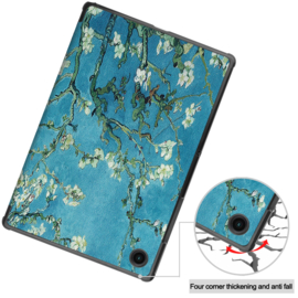 Bescherm-Cover Map Hoes voor Samsung Galaxy Tab A8 10.5  - Van Gogh Amandelbloesem