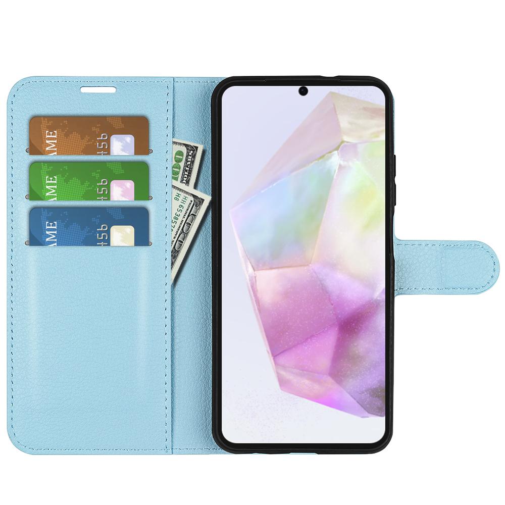 Boek-Cover Hoes Etui voor Samsung Galaxy A36 - A56  -  Licht-Blauw