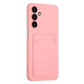 TPU Bescherm-Hoes Skin Cover met Pas-vak voor Samsung Galaxy S26 -  Roze