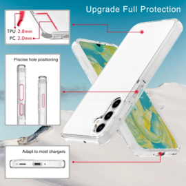 Transparant Hard-Cover Bescherm-Hoes + Screenprotector voor Samsung Galaxy A16 - A26