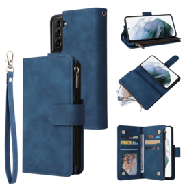 BookCover Wallet Etui voor Samsung Galaxy S22 -  5G    Blauw