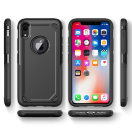 Luxe Bescherm-Cover Hoes Skin  voor iPhone XR   Zwart