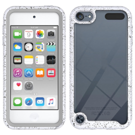 Armor-Case Bescherm-Cover Skin Sleeve voor iPod Touch 5G - 6G   Wit- Zwart