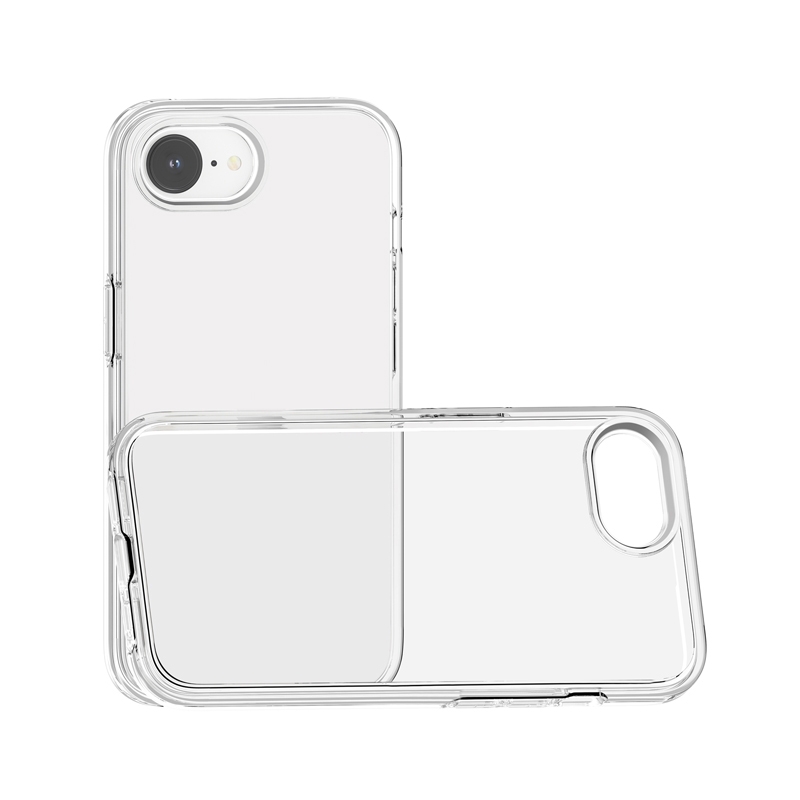 Transparant Hard-Cover Bescherm-Hoes + Screenprotector voor iPhone 16e