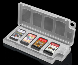 Spel Opberg-Box voor 8 Nintendo Switch + 2 SD Cards    Wit