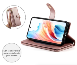 Luxe Portemonnee - Etui  Hoes Tas voor Samsung Galaxy S26   - Met Schouder - Draagkoord -  Roze