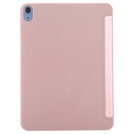 TPU Bescherm-Cover Hoes Map voor iPad Air 4 10.9  -  Roze   A2316 A2324