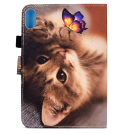 Kat - Vlinder - Bescherm-Etui Map voor iPad 10th  - 10.9  2022
