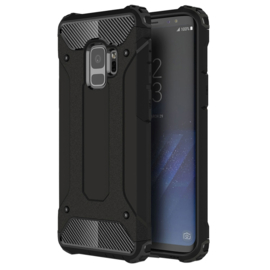 Samsung Galaxy S9 - Hybrid Tough Armor-Case Bescherm-Cover Hoes - Zwart