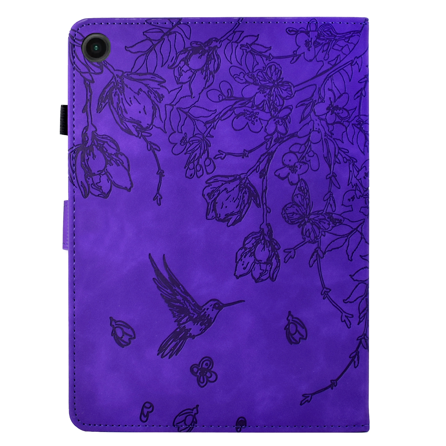 Luxe Bescherm-Etui Hoes Map voor Samsung Galaxy Tab A9 Plus  - 11    "Kolibrie"   Paars