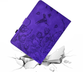 Bescherm-Etui Hoes Map voor Samsung Galaxy Tab S11 - 11"- Kolibrie - Paars