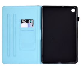 Luxe Bescherm-Etui Hoes Map voor Samsung Galaxy Tab A9 Plus - 11 -    Wolf
