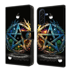 BoekCover Hoes Etui voor Samsung Galaxy A36  -  A56   -  Devil Star - Pentagram