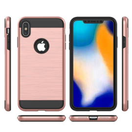 Aluminium-Cover Bescherm-Hoes  voor iPhone XR    Zilver