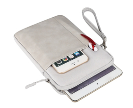 Opberg-Bescherm Hoes Etui Pouch Sleeve voor iPad Mini - Grijs