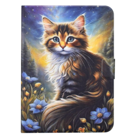 Bescherm-Cover Etui Hoes Map voor Xiaomi Redmi Pad 2 - 11"  -  Lieve Kat