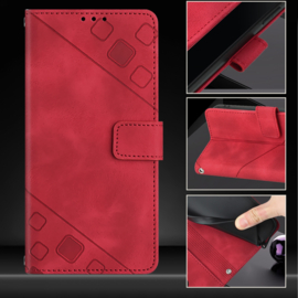 BoekCover Hoes Etui Map voor Apple iPhone 16e    -  Rood