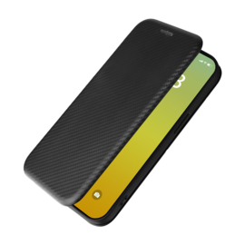 Slim Carbon  Cover Hoes Etui voor iPhone 15    Zwart - Carbon A3090
