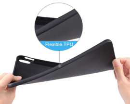 TPU Flex Bescherm- Hoes Cover Skin voor Galaxy Tab A8 -  10.5   -  Zwart