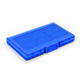 Opberg-Box voor 12 Nintendo Switch Spel Game-Cards + 2 SD Cards   Blauw