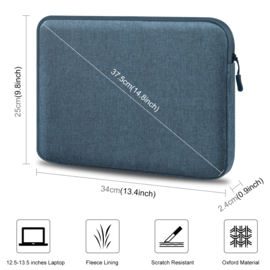Sleeve Pouch Hoes Etui voor Apple Macbook Air 13"    Blauw