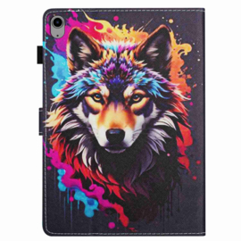 Bescherm-Etui Map Cover voor  Apple iPad 10 - 11 -  A16 - 10.9  -  Wolf