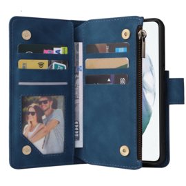 BookCover Wallet Etui voor Samsung Galaxy S22 -  5G    Blauw