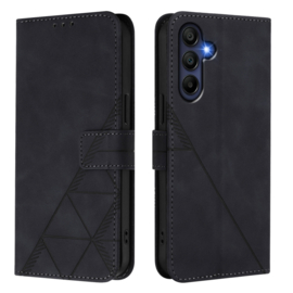 Hoes - Etui - Tas voor Samsung Galaxy A16 - A26  - Met Schouder - Draagkoord -  Zwart