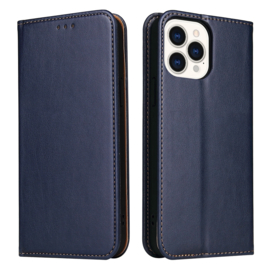 Luxe BookCover Hoes Etui voor iPhone 15  PRO MAX   Blauw