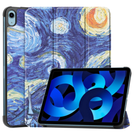 Bescherm-Cover Hoes Map voor iPad 10th 10.9 -  2022    Van Gogh's Sterrennacht