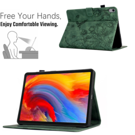 Bescherm-Etui Map Cover voor  Apple iPad 10 - 11 -  A16 - 10.9  -  Kolibrie  - Groen  - A2696