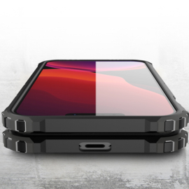 Hybrid Armor-Case Bescherm-Cover Hoes voor iPhone 13   Zwart