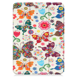 Bescherm-Cover Hoes Map voor iPad 10th 10.9 -  2022   Vrolijke Vlinders