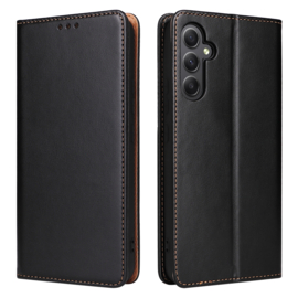 Luxe BookCover Hoes Etui voor Samsung Galaxy A35    Zwart