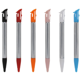 6x Inschuifbare Metalen Stylus Pen voor Nintendo 2DS XL