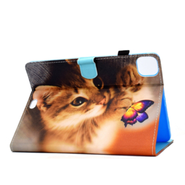 Bescherm Cover Hoes Map voor iPad Air  10.9 -   Happy Kitten