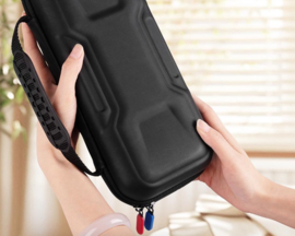Luxe Aero-case Etui Hoes Cover voor Nintendo Switch 2  -   Zwart