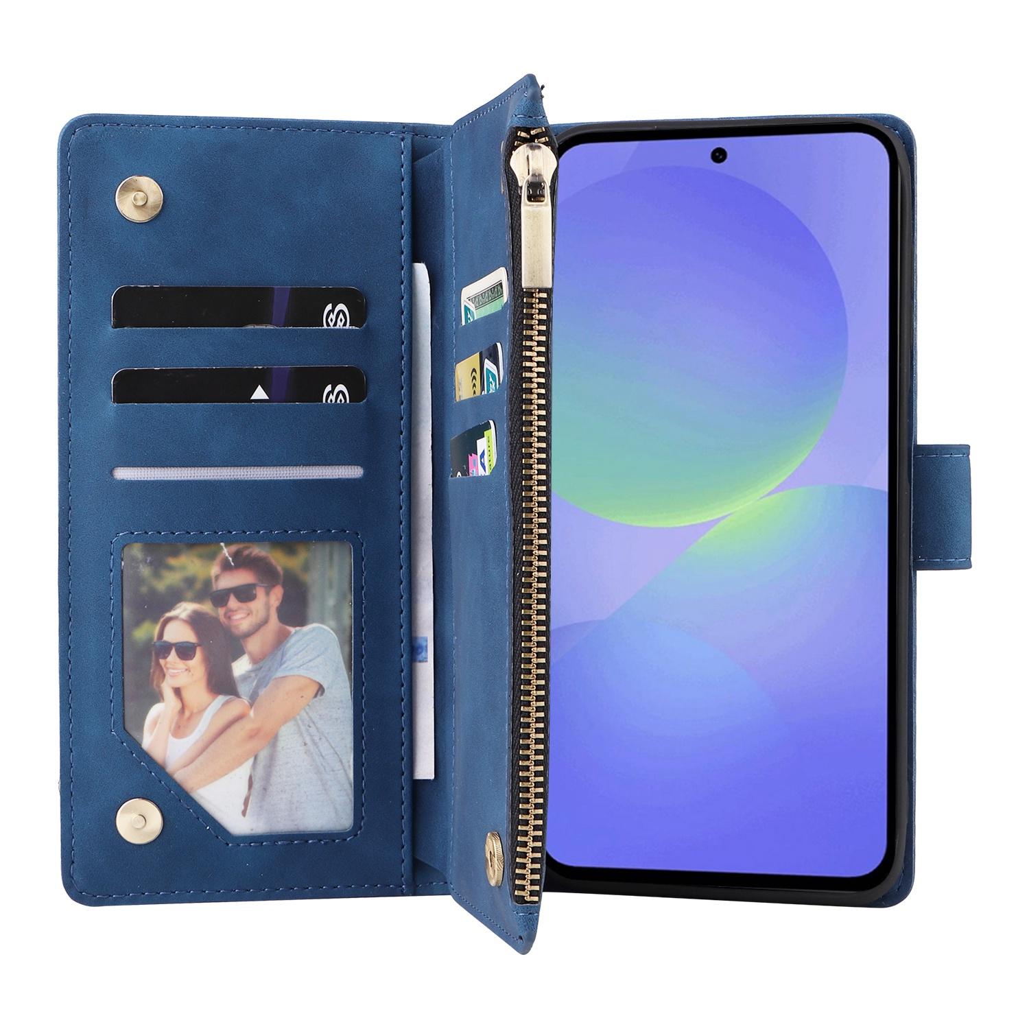 Boek-Cover Portemonne Etui Hoes voor Samsung Galaxy A36  -  A56     Blauw