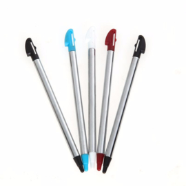 5x Inschuifbare Metalen Stylus Pen voor Nintendo 3DS XL