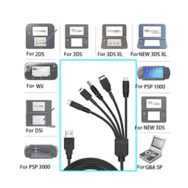 USB Oplader voor Nintendo 3DS - DS Lite - DSi - NDS - PSP - Wii U
